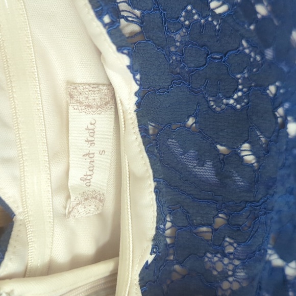 Altar'd State Navy Blue Off Shoulder Dress - Small - Picture 3 of 4